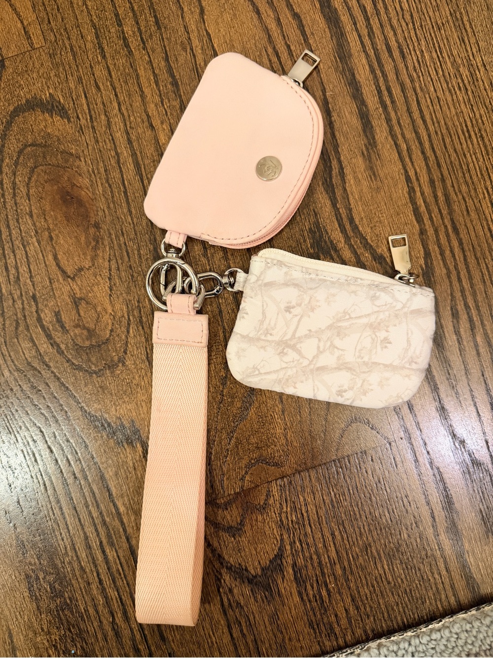 Altar'd State Pale Pink and Cream Key & Card Holder Set
